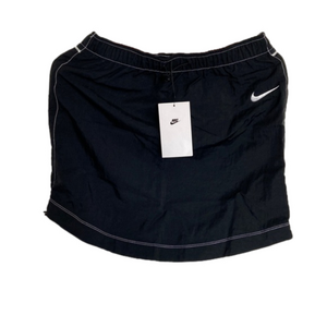 NIKE High Rise Nylon Swoosh Skirt Women's Size XS DM6199-010 Black NWT